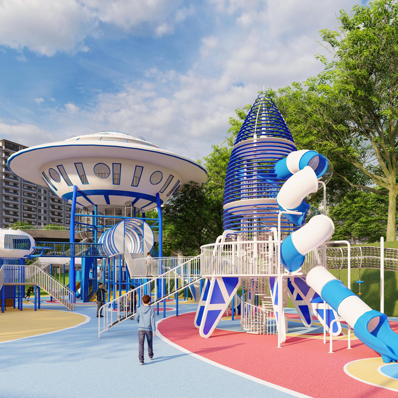 组合滑梯-飞碟主题