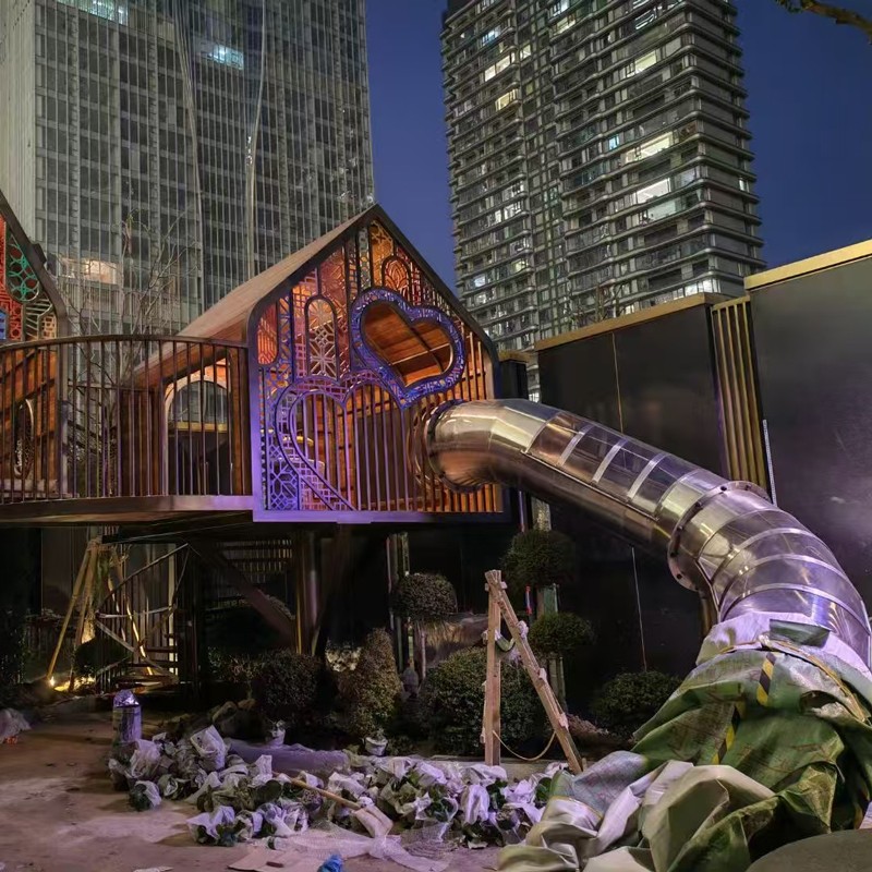 组合滑梯-房屋主题