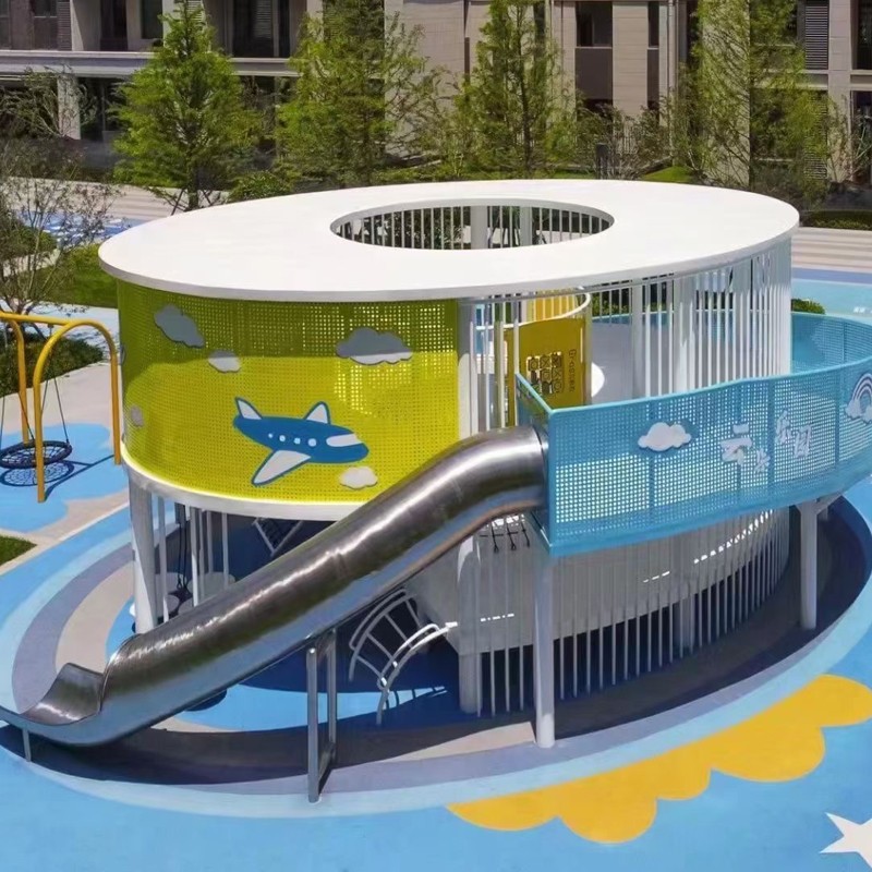 不锈钢滑梯-小型