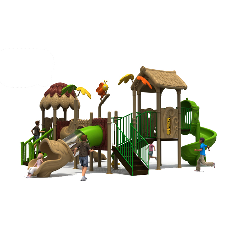 儿童滑梯-稻草森林