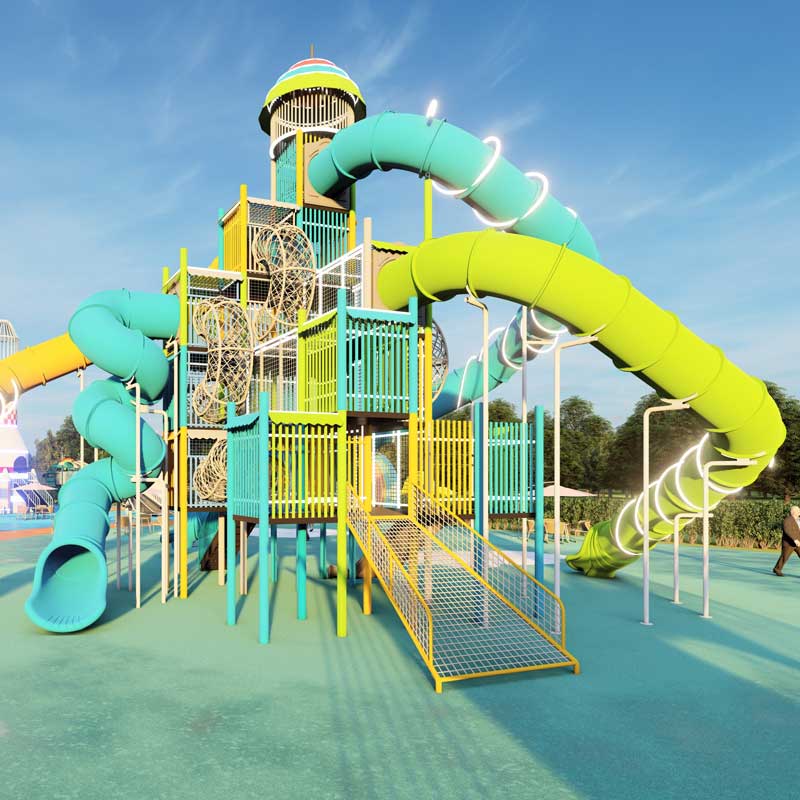 大型游乐设施-组合滑梯