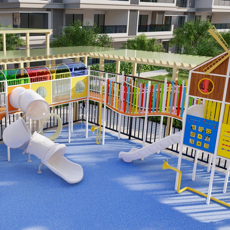 社区游乐设施-塑料滑梯